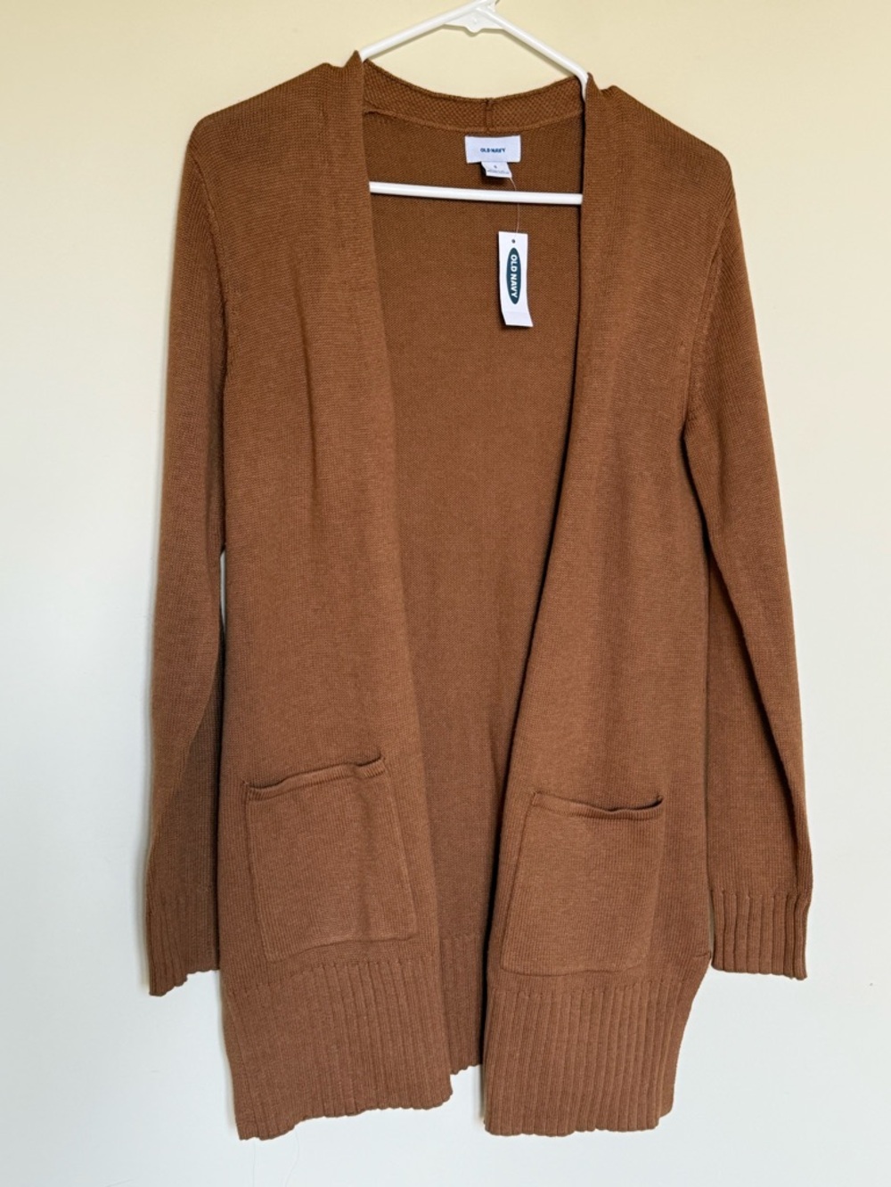 NWT Old Navy Women's Open-Front Brown Cardigan Sweater